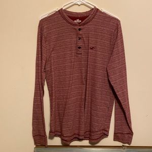 Maroon hollister mens longsleeve
